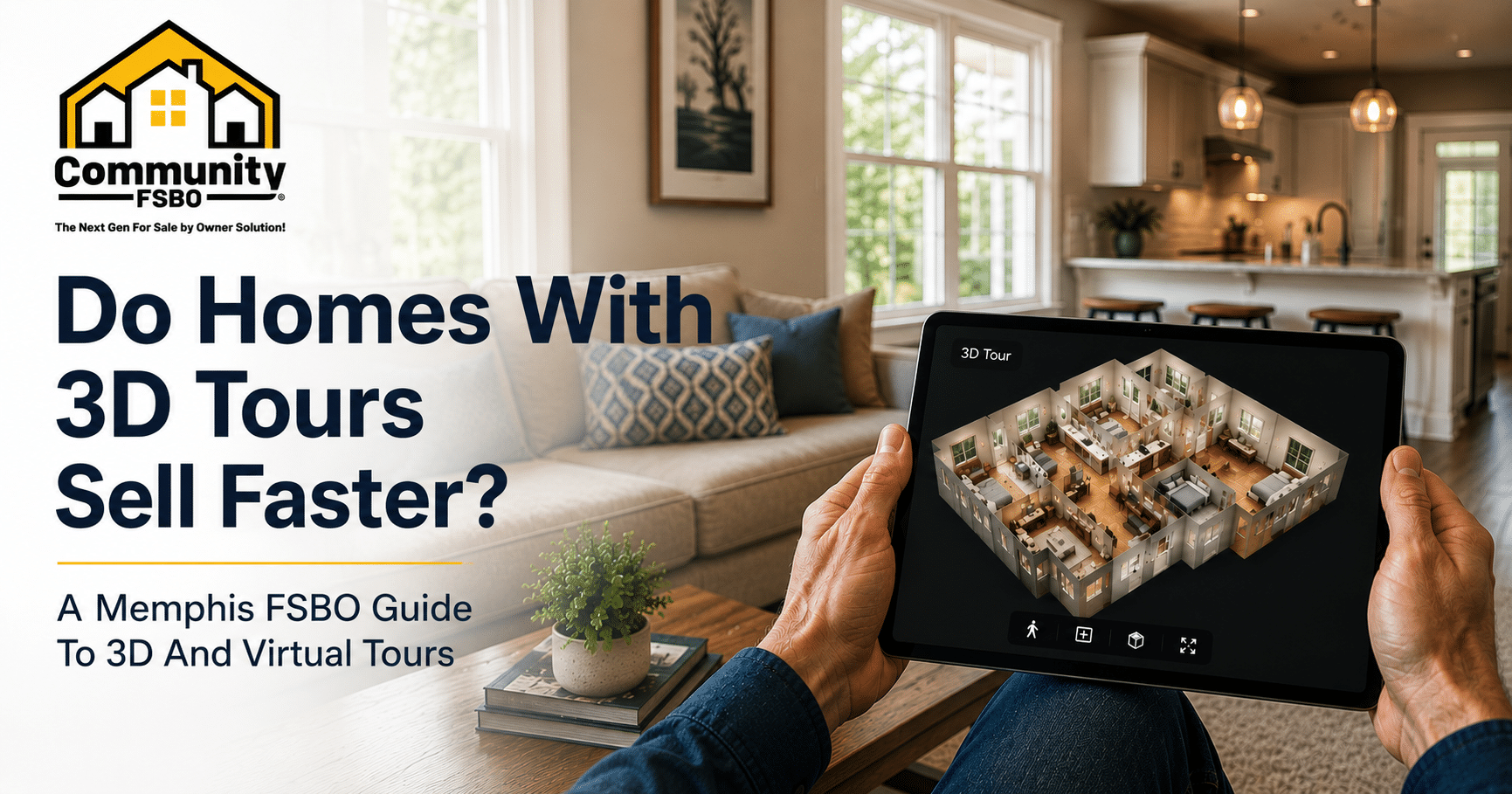 Featured image for “Do Homes With 3D Tours Sell Faster? A Memphis FSBO Guide To 3D And Virtual Tours”